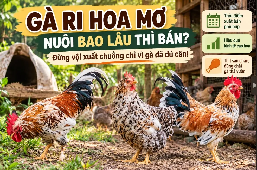 G&agrave; Ri Hoa Mơ nu&ocirc;i bao l&acirc;u