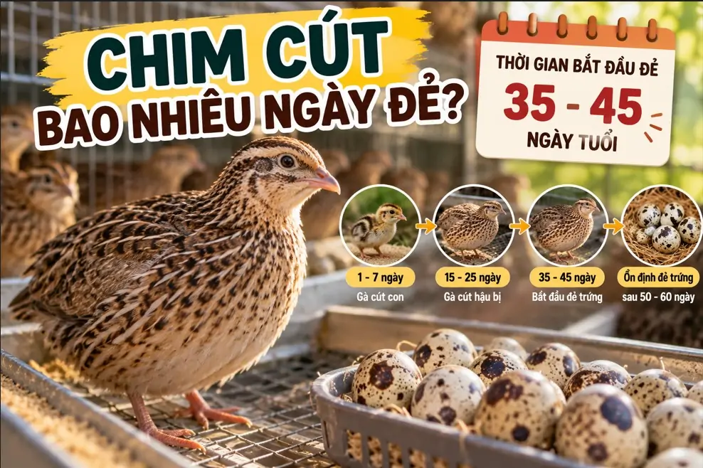 Nu&ocirc;i chim c&uacute;t thả vườn