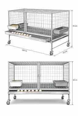 Biến s&acirc;n thượng th&agrave;nh trang trại mini nu&ocirc;i g&agrave; Ai Cập lấy trứng