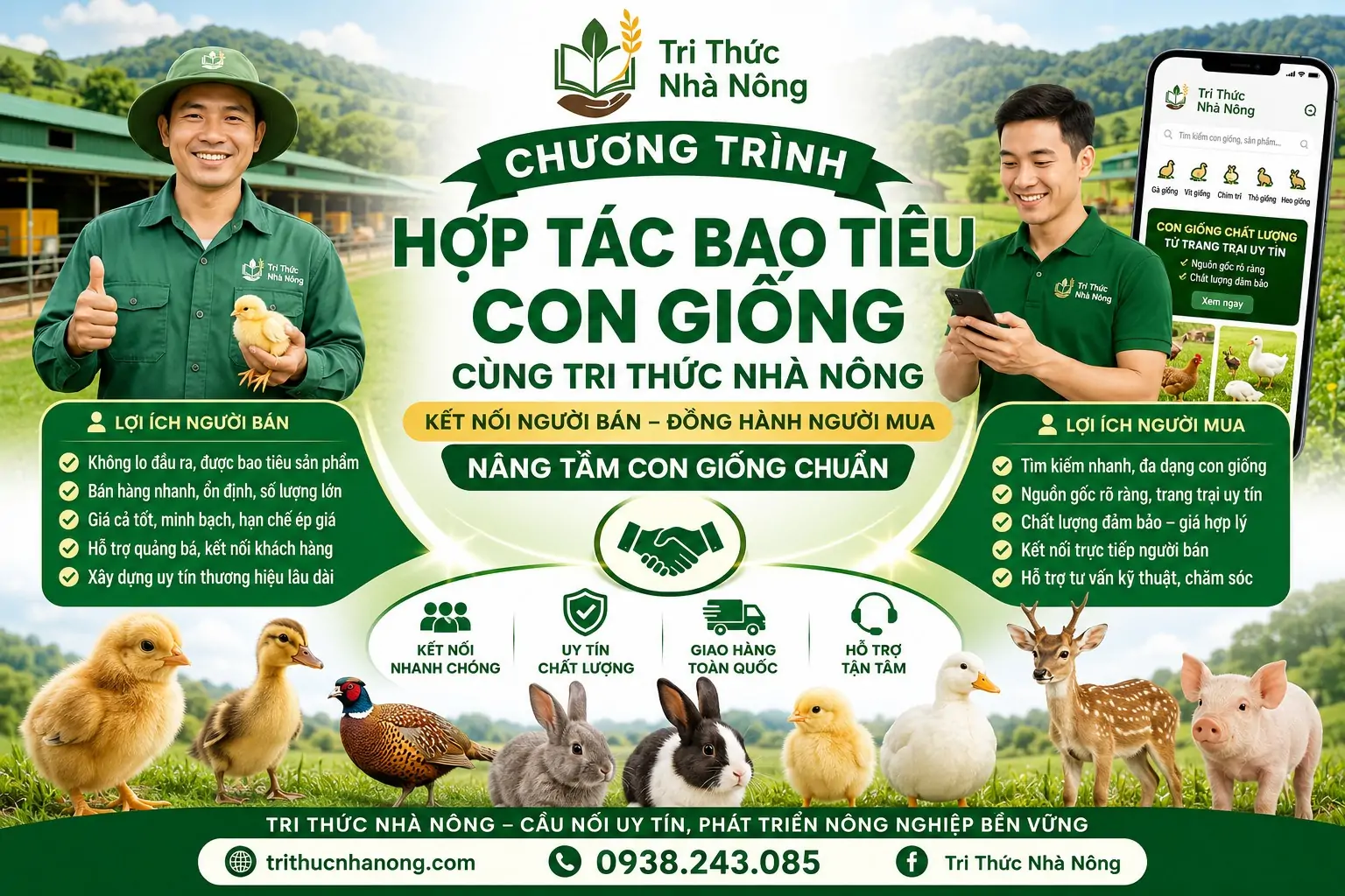 Chương Trình Hợp Tác Bao Tiêu Con giống