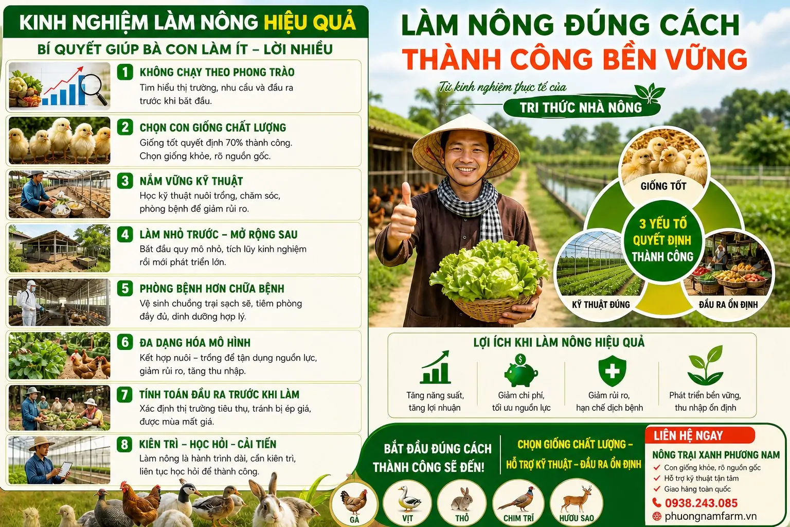 Kinh nghiệm l&agrave;m n&ocirc;ng hiệu quả